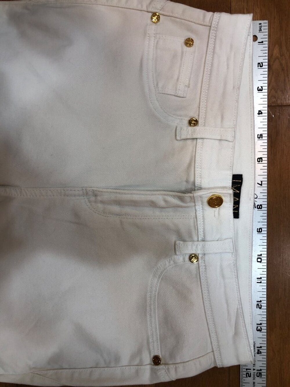 IMAN Smoothing & Sculpting White Skinny Jeans Size 8T - Picture 3 of 10